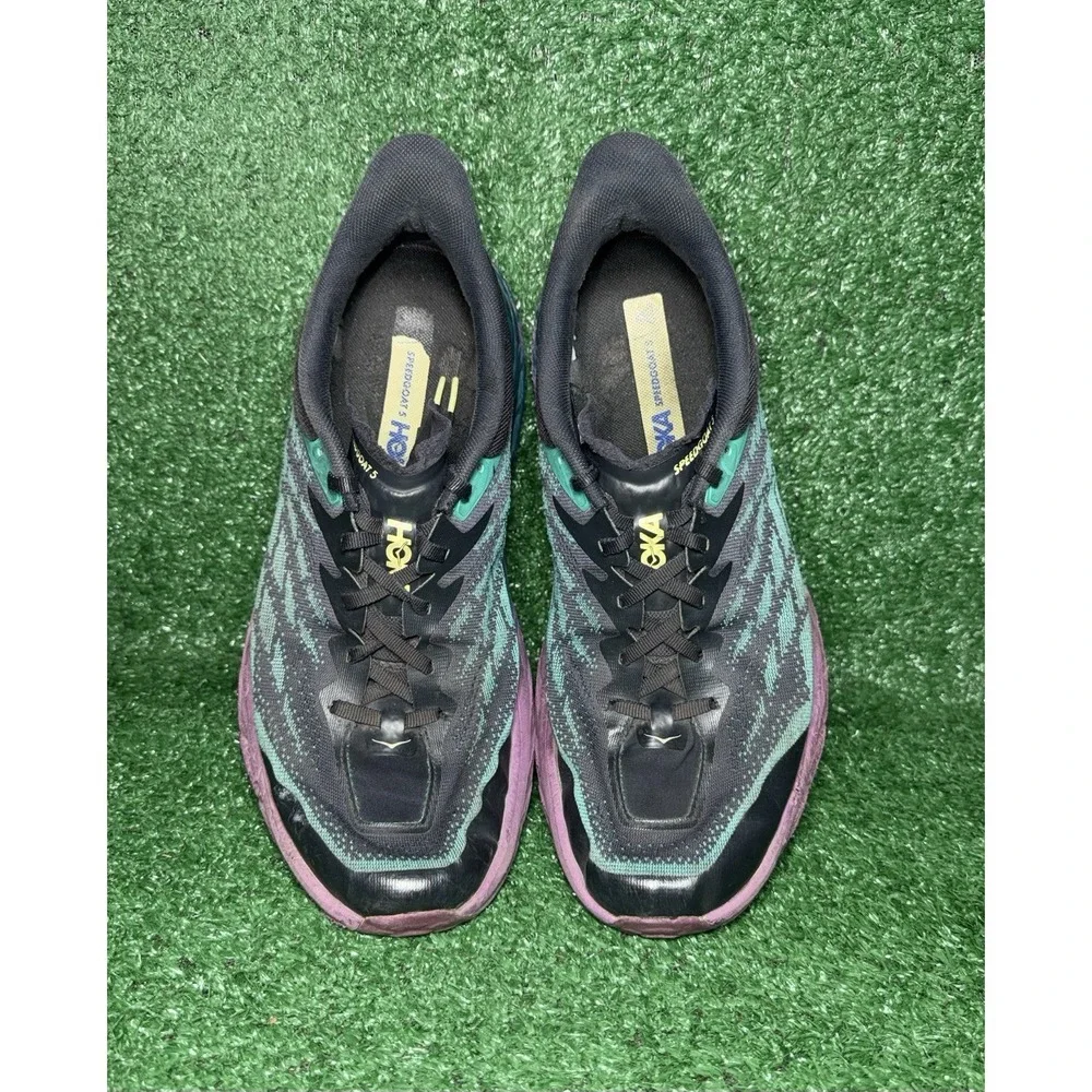 Hoka One One Speedgoat 5 Mens Size 12 D Multicolor Comfort Shoes Vibram Sneakers